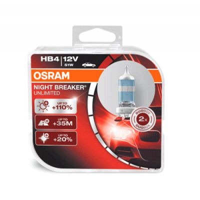 Галогеновые лампы Osram Night Breaker Unlimited HB4